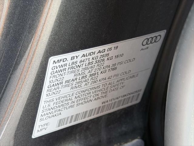 2019 Audi Q8 Premium Plus