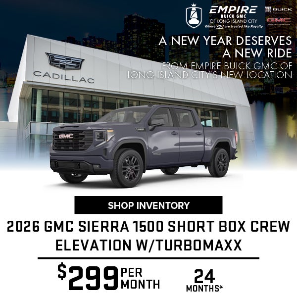 2026 GMC Sierra 1500 Short Box Crew Elevation w/Turbomaxx