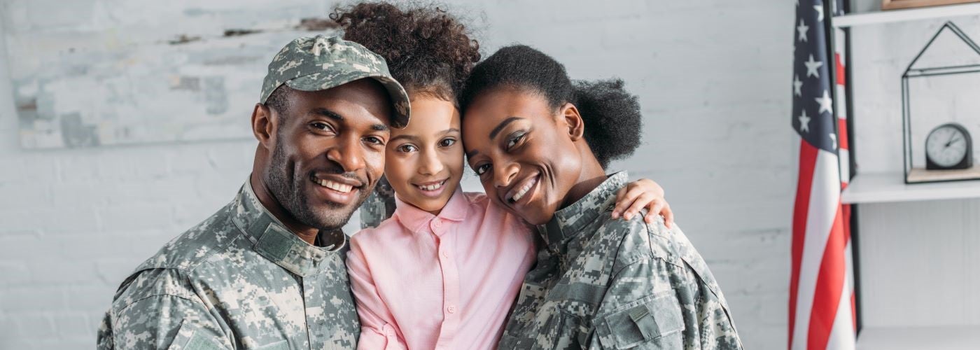 Happy Military Family